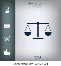 Scales balance icon