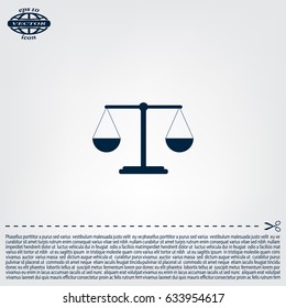 Scales balance icon