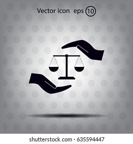 Scales balance icon