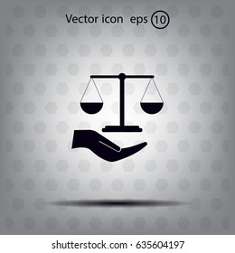 Scales balance icon