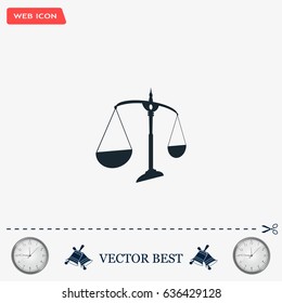 Scales balance icon