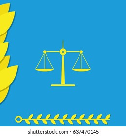 Scales balance icon.