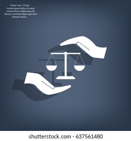 Scales balance icon