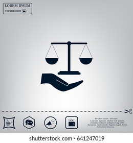 Scales balance icon