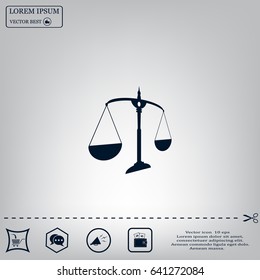 Scales balance icon