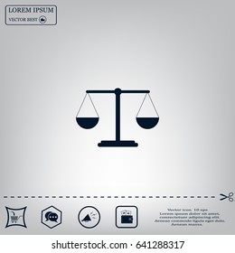 Scales balance icon