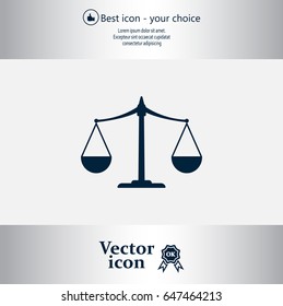 Scales balance icon