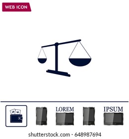 Scales balance icon