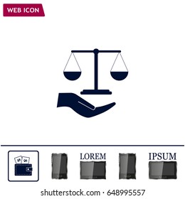 Scales balance icon