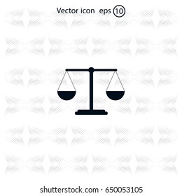 Scales balance icon