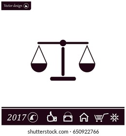 Scales balance icon