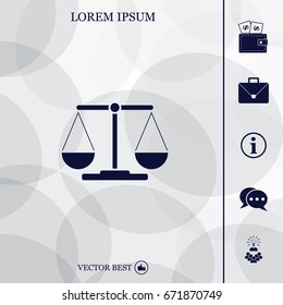 Scales balance icon