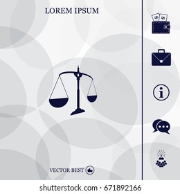 Scales balance icon