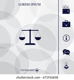 Scales balance icon