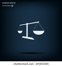 Scales balance icon
