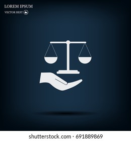 Scales balance icon