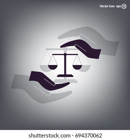 Scales balance icon
