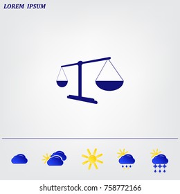 Scales balance icon