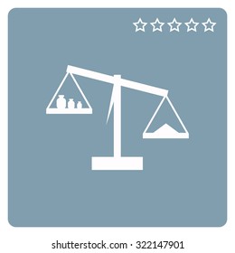 Scales balance. icon. vector design