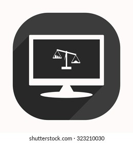Scales balance. icon. vector design