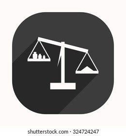 Scales balance. icon. vector design