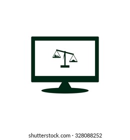 Scales balance. icon. vector design