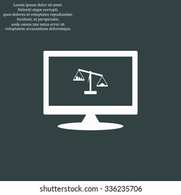 Scales balance. icon. vector design