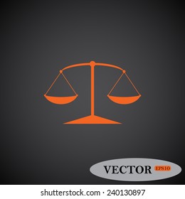 Scales balance ,  vector, EPS 10