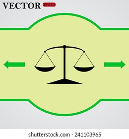 Scales balance ,  vector, EPS 10