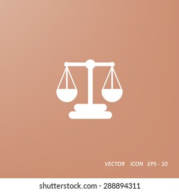 Scales balance vector icon