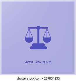 Scales balance vector icon