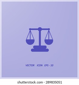 Scales balance vector icon