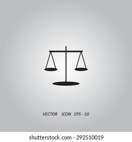 Scales balance vector icon