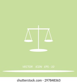 Scales balance vector icon