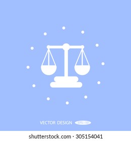 Scales balance vector icon