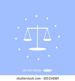 Scales balance vector icon