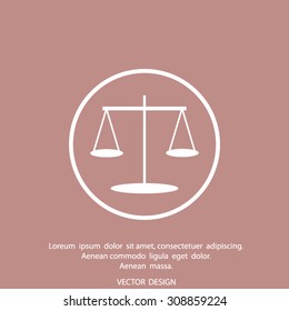 
Scales balance vector icon