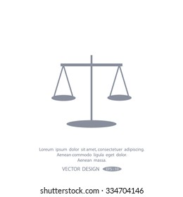 Scales balance vector icon