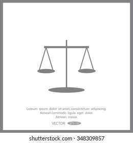 Scales balance vector icon