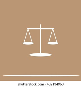 Scales balance vector icon