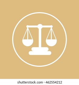Scales balance vector icon