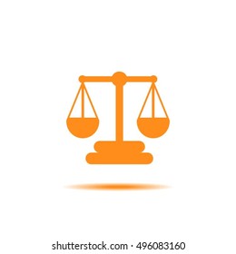 Scales balance vector icon