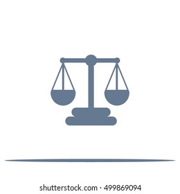 Scales balance vector icon