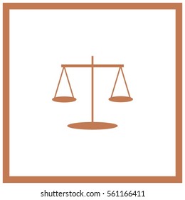 Scales balance vector icon