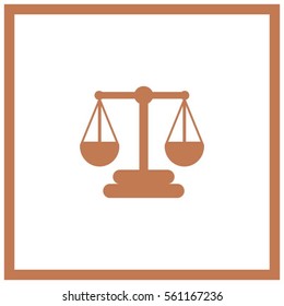 Scales balance vector icon