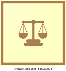 Scales balance vector icon