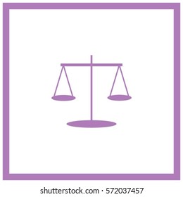 Scales balance vector icon