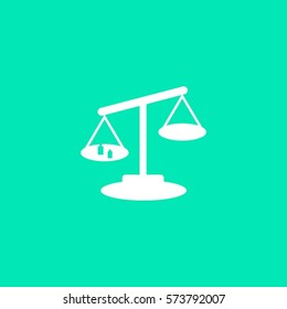 Scales balance vector icon
