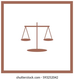 Scales balance vector icon