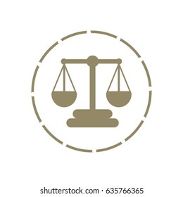 Scales balance vector icon